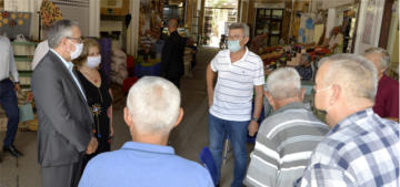 Akıncı, Arasta Esnafını Ziyaret Etti