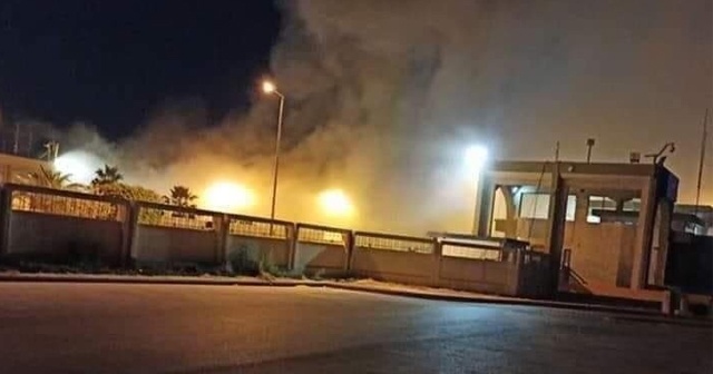 Mısrata Uluslararası Havalimanı’nda yangın