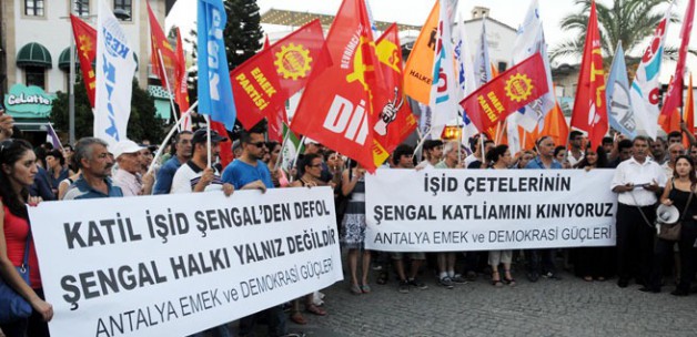Antalya’da IŞİD ve İsrail tepkisi